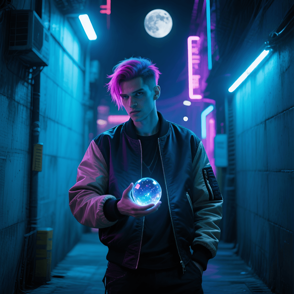 Example AI image from a cyberpunk prompt